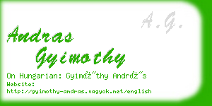 andras gyimothy business card